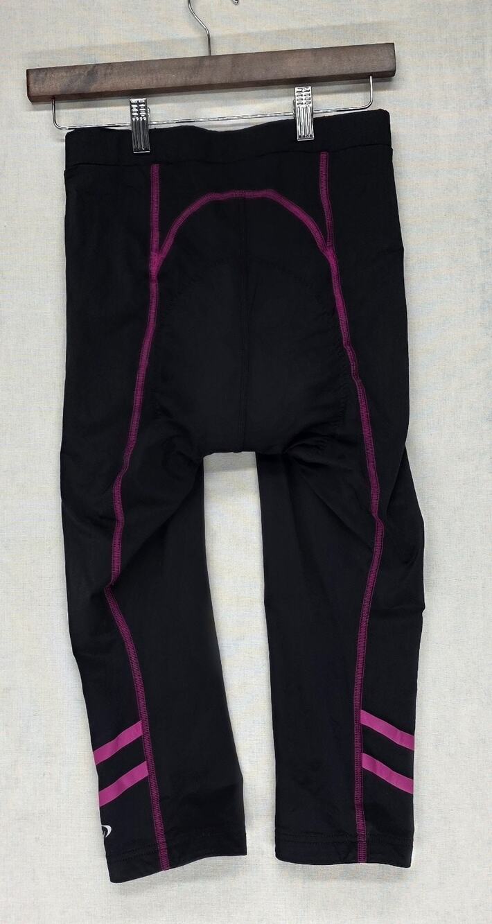 Terry Precision Women's‎ Cycling Padded Leggings Blacck Pink USA Made. (M)